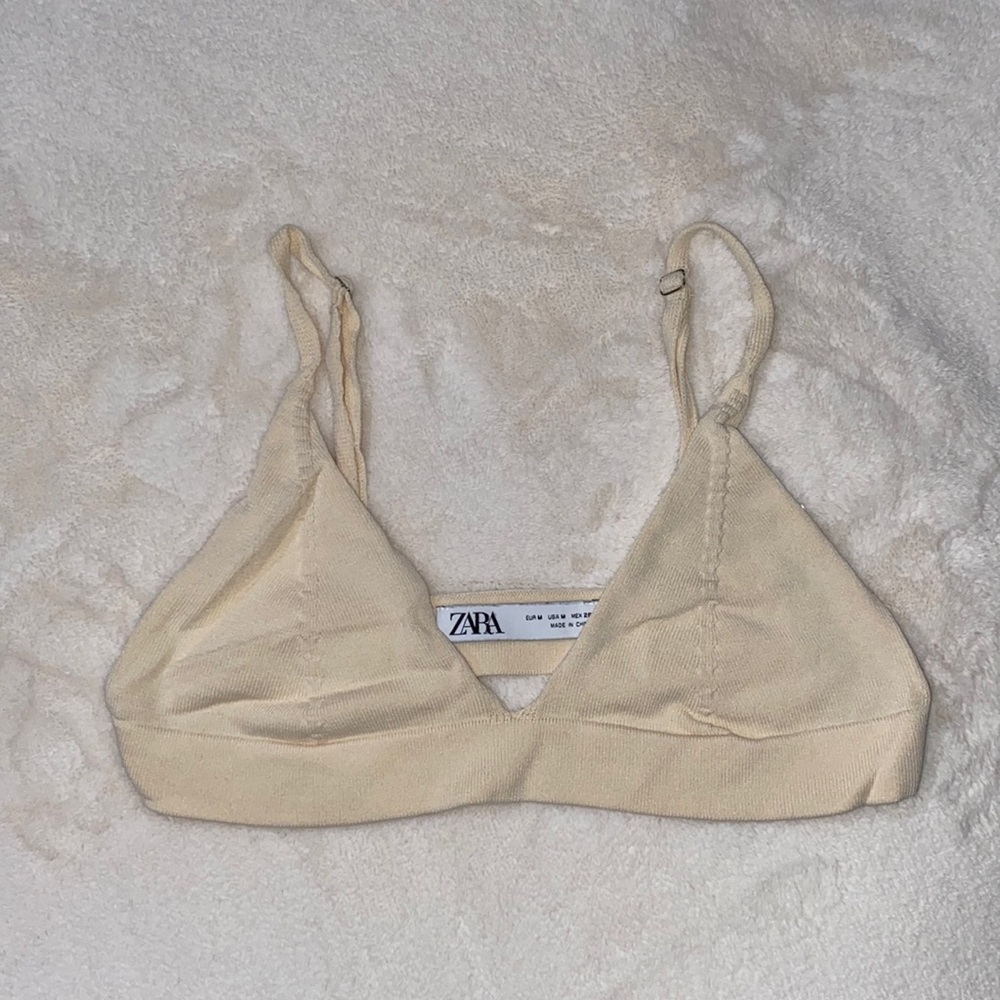 Cream bralette top